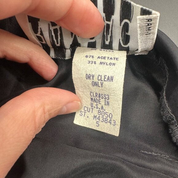 Vintage Velvet Floral Halter Dress Y2K Rampage USA Size 5 Black Red Formal Party - Picture 5 of 8